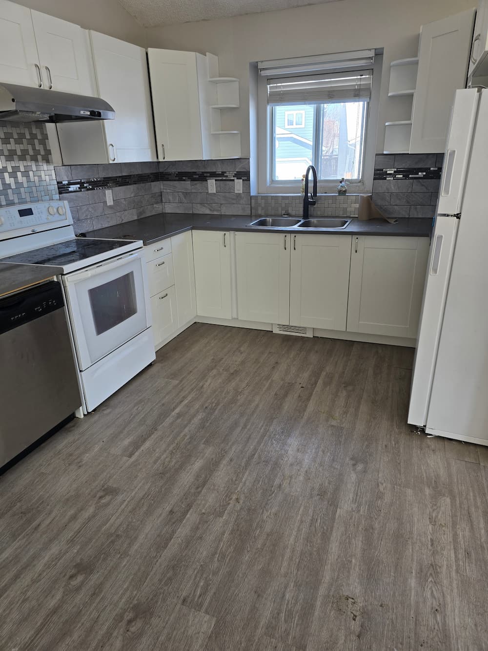 After hoarder cleanout - kitchen after cleanup